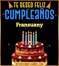 Te deseo Feliz Cumpleaños Fransuany